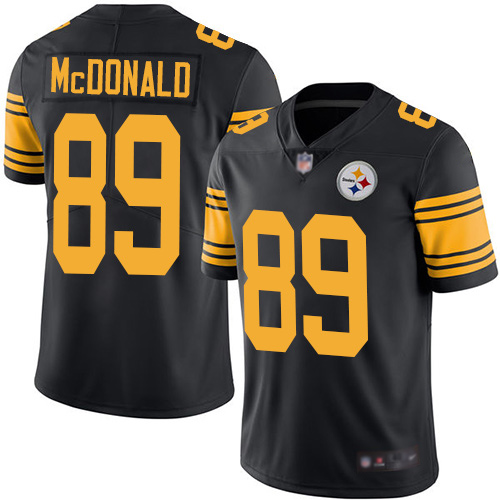 Youth Pittsburgh Steelers Football #89 Limited Black Vance McDonald Rush Vapor Untouchable Nike NFL Jersey->youth nfl jersey->Youth Jersey
